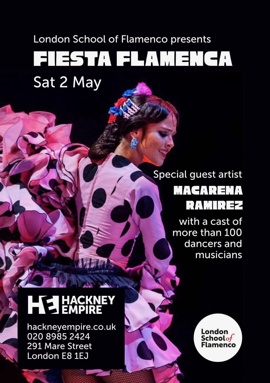 Fiesta Flamenca - London School of Flamenco presents a spectacular flamenco show at Hackney Empire